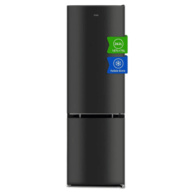 réfrigérateur combiné noir de la marque Chiq